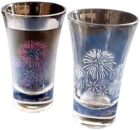 グラス 丸モ高木陶器 冷感花火 グラス天開ペアセット