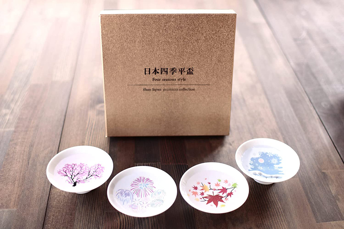 盃 丸モ高木陶器 冷感日本四季 平盃揃