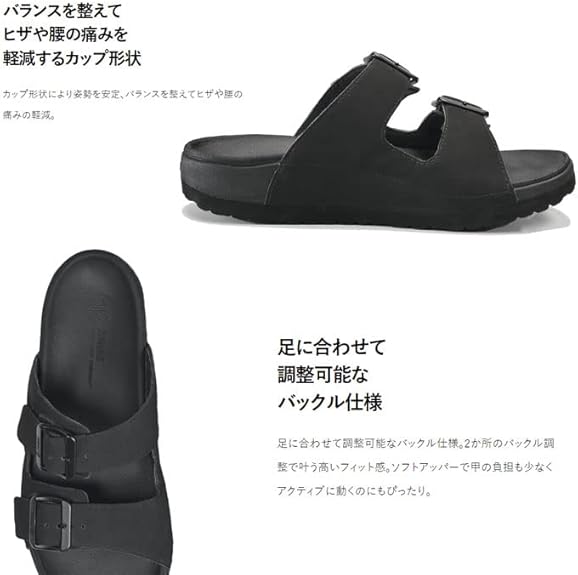 3Dサンダル FRIDAY Black 29㎝