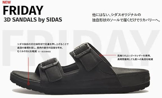3Dサンダル FRIDAY Black 25㎝