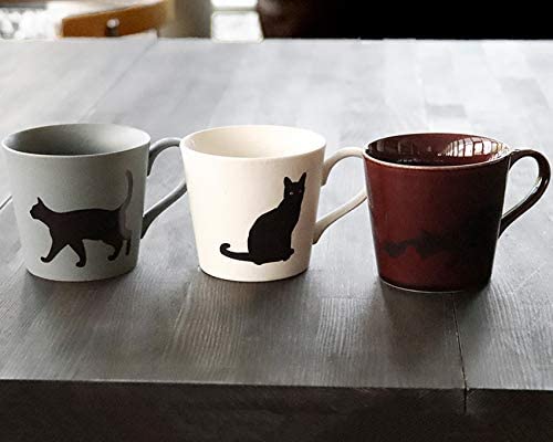 マグ 丸モ高木陶器 温感マグ猫