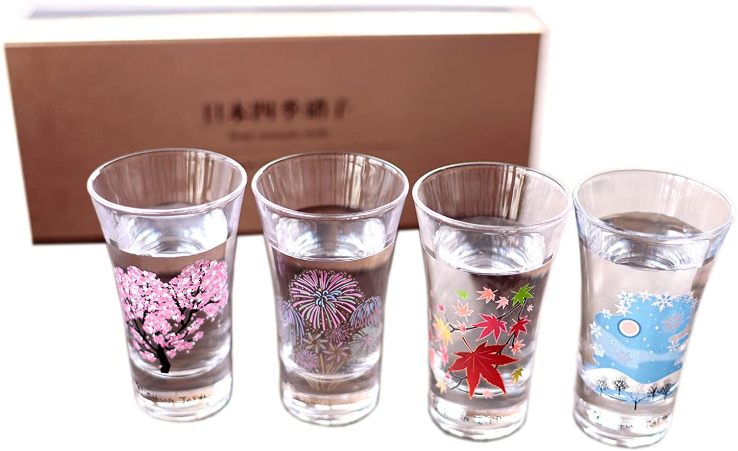 グラス 丸モ高木陶器 冷感日本四季 グラス天開揃