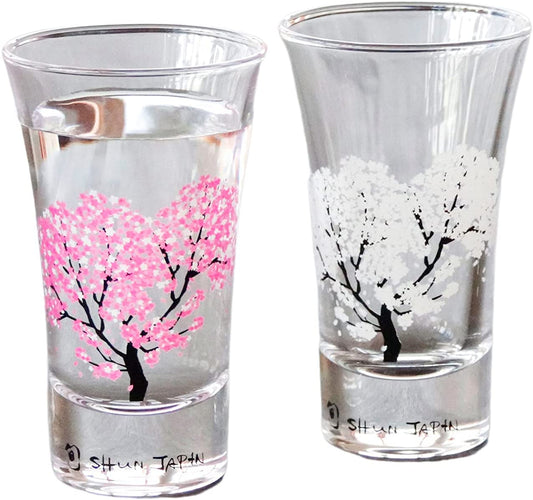グラス 丸モ高木陶器 冷感桜 グラス天開ペアセット